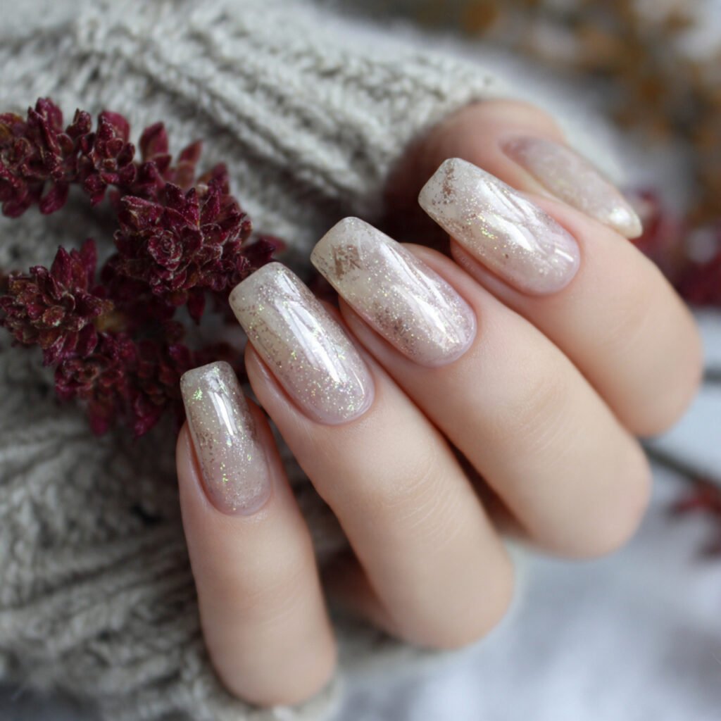 beige aura nails soft halo very current nature loo