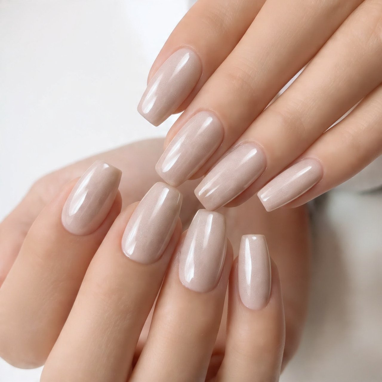 beige glazed chrome pearly shine nature looks attr