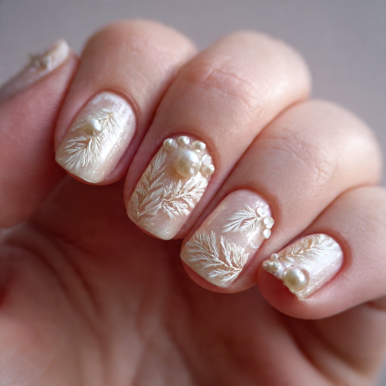 beige pearl minimal tiny 3d big impact nature look