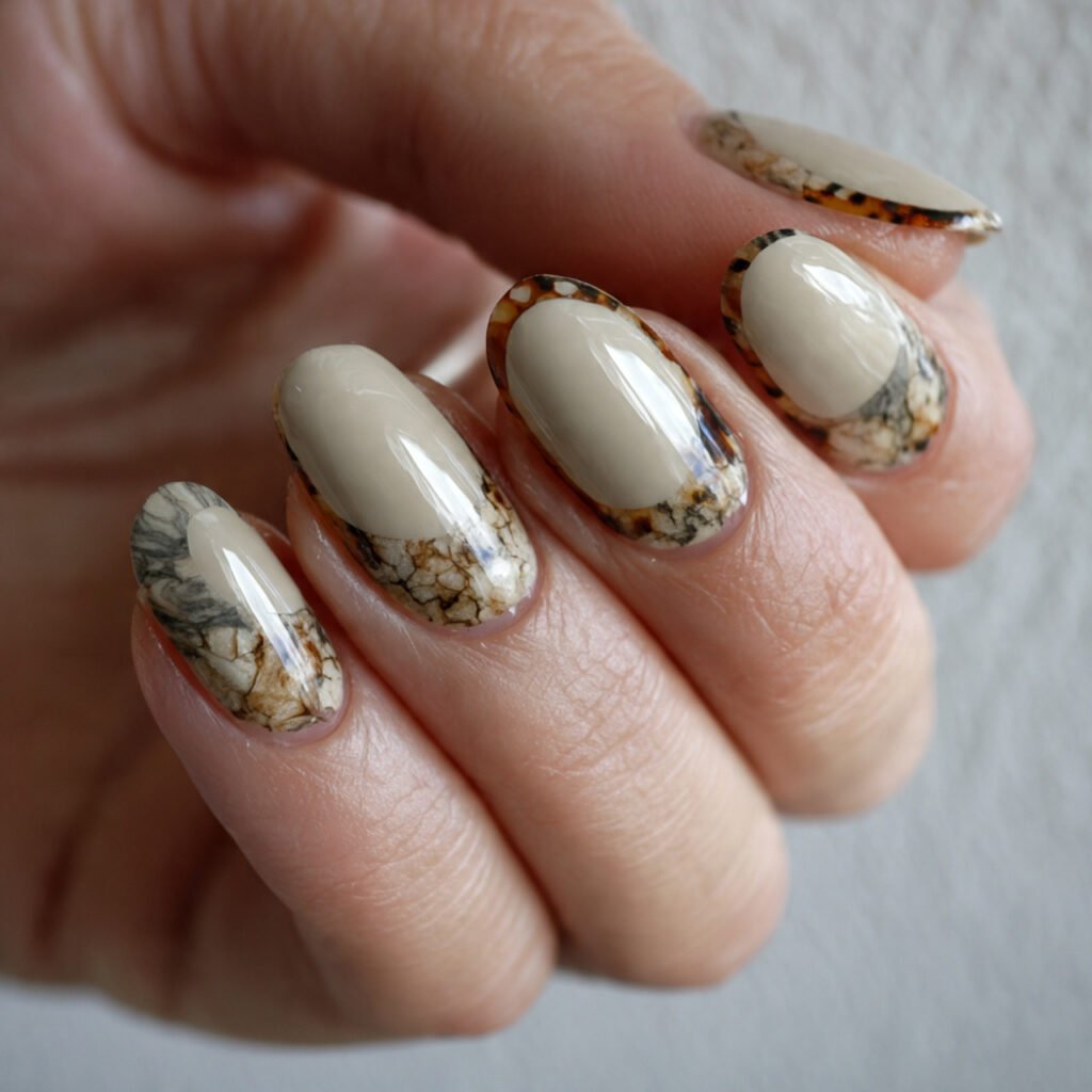 beige tortoise shell accent neutral with personali