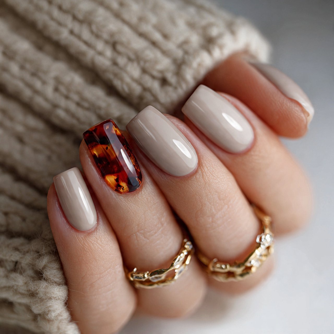 beige tortoiseshell accent warm chic detail attrac