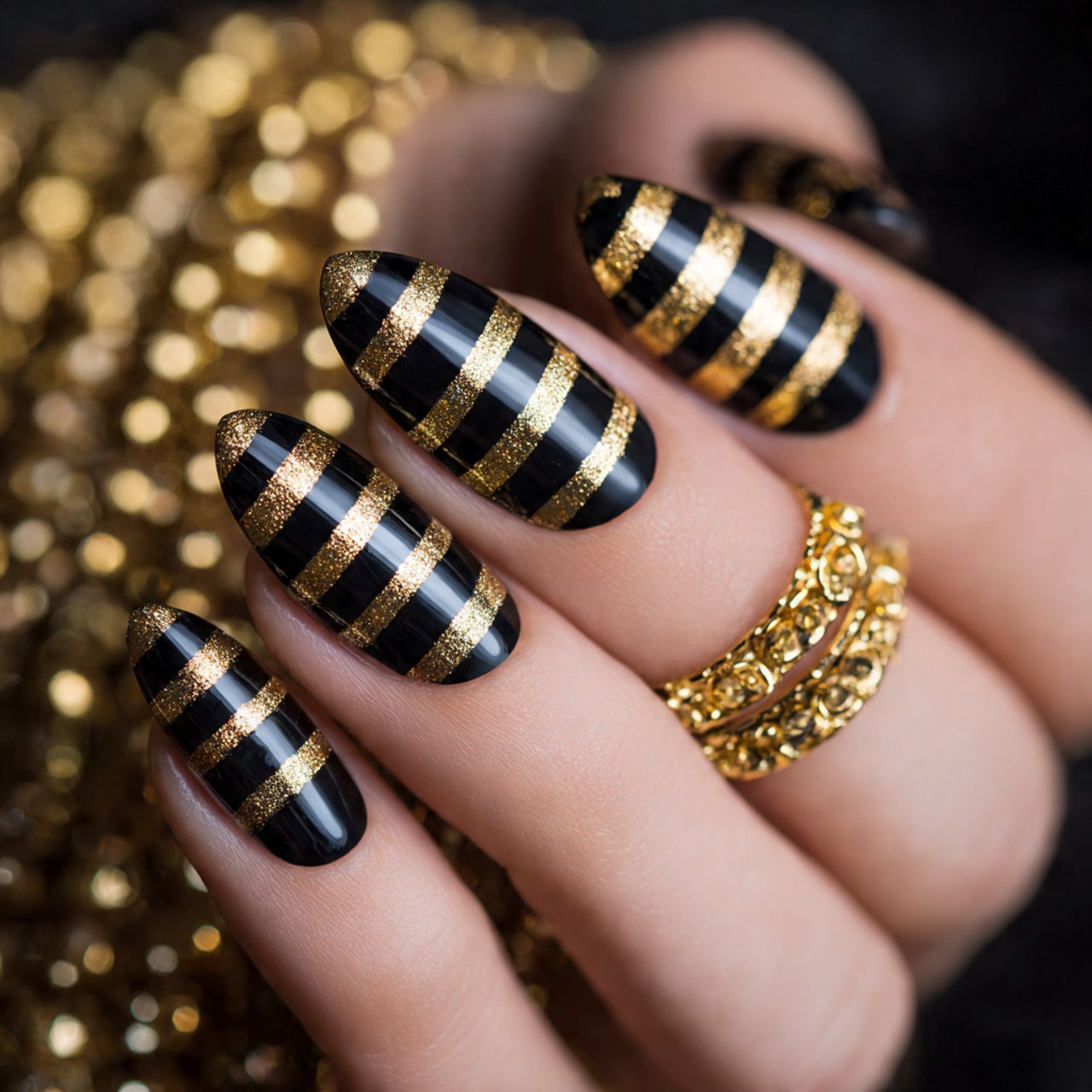 Black and Gold Nails: Timeless, Luxurious Designs for Every Occasion