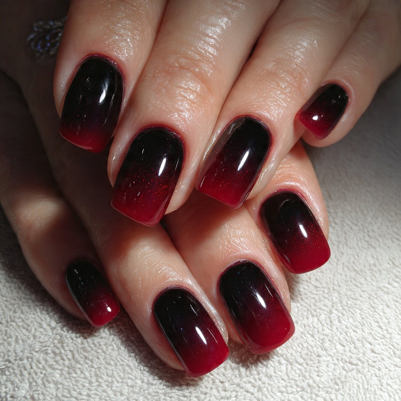 black and red ombre nails attractive nails
