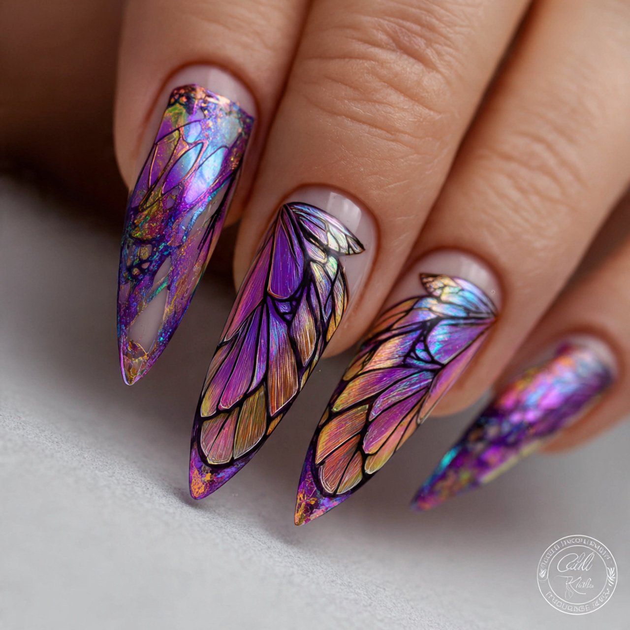 butterfly wing tips soft iridescent detail attract