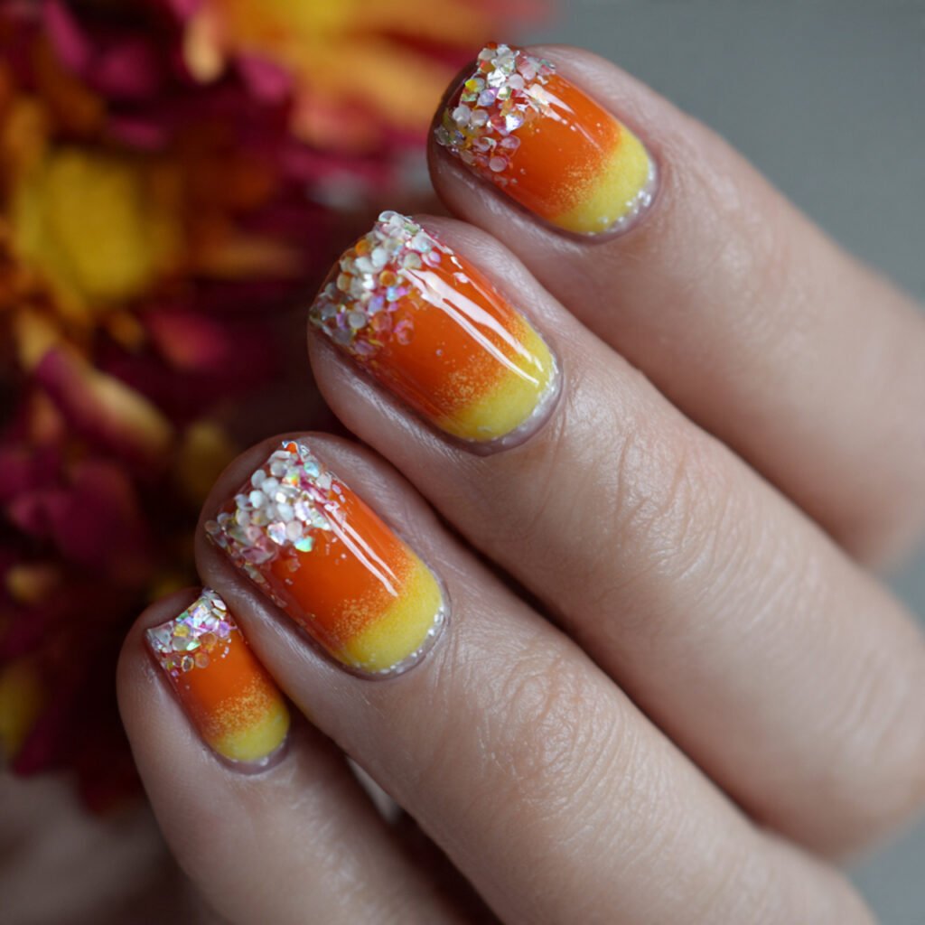 candy corn nails nature looks nails