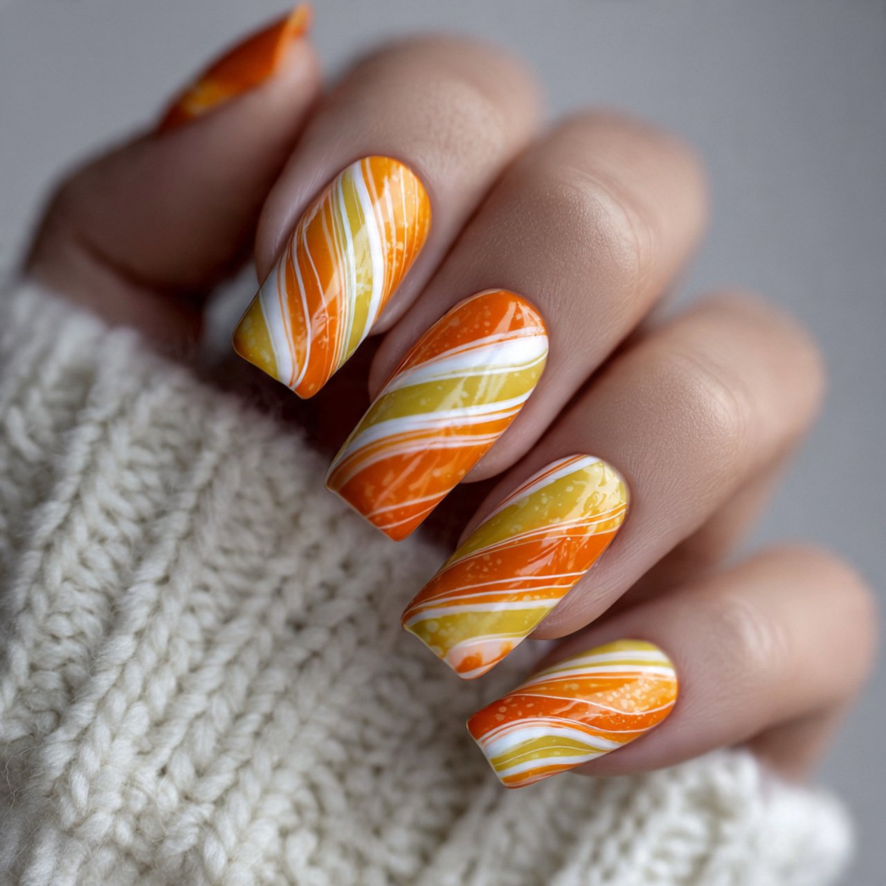 candy corn stripes nature looks nails