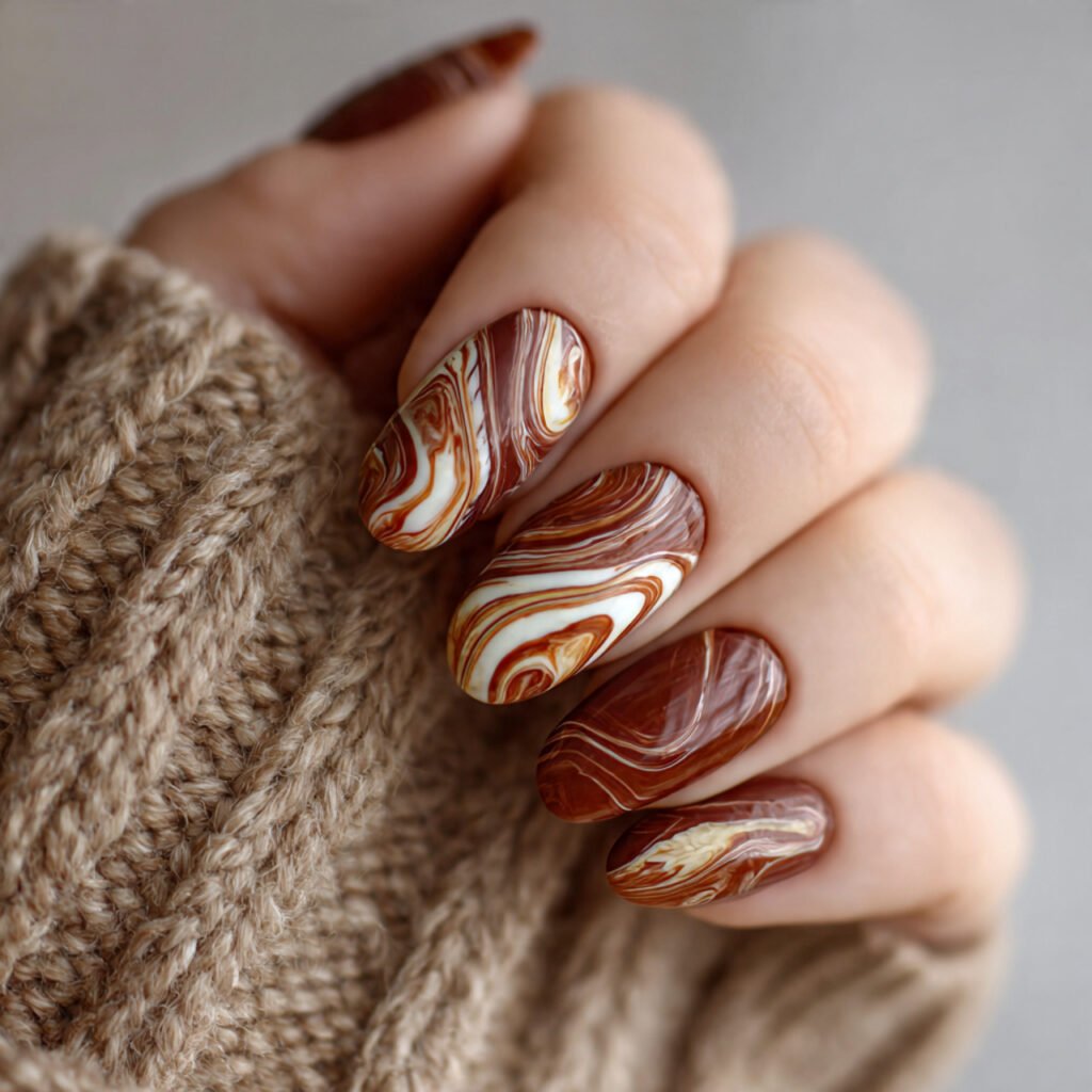 caramel swirl art soft trendy attractive