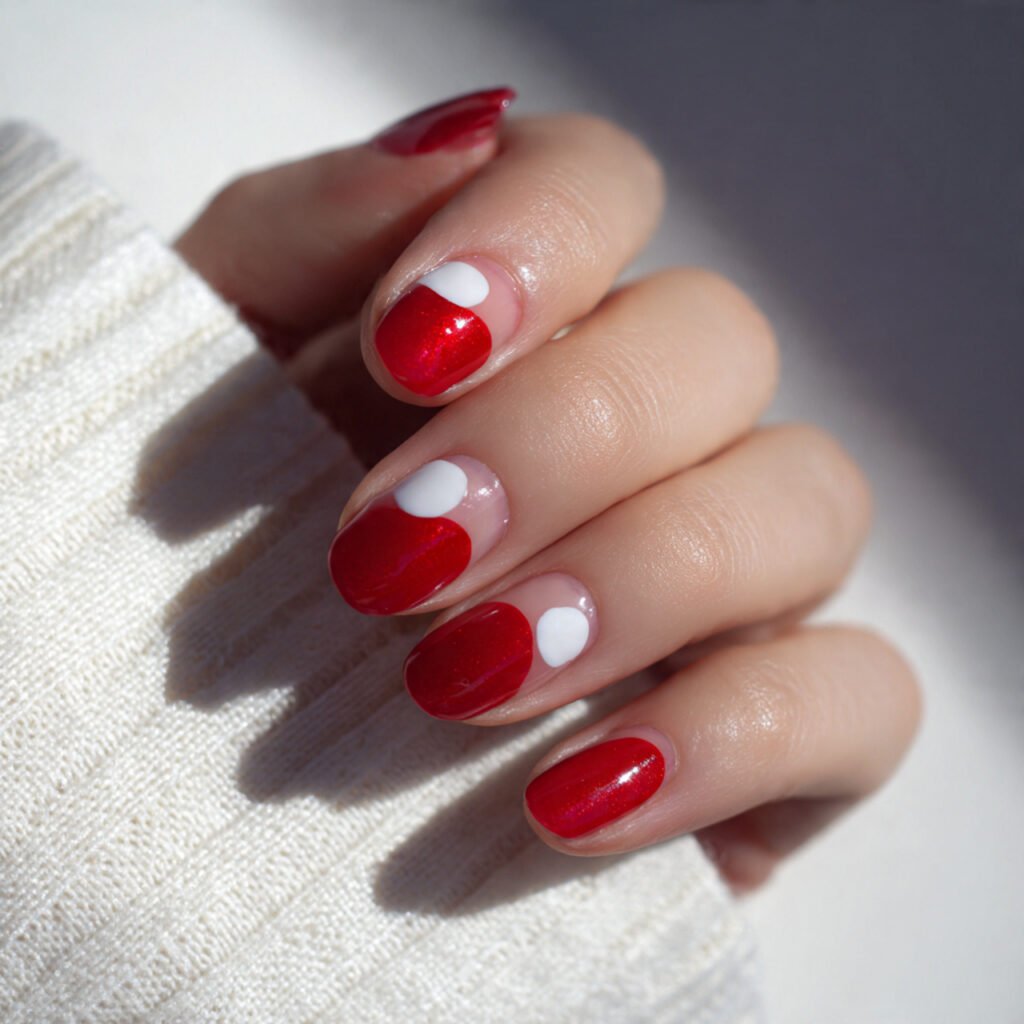 cherry red half moon retro clean very wearable