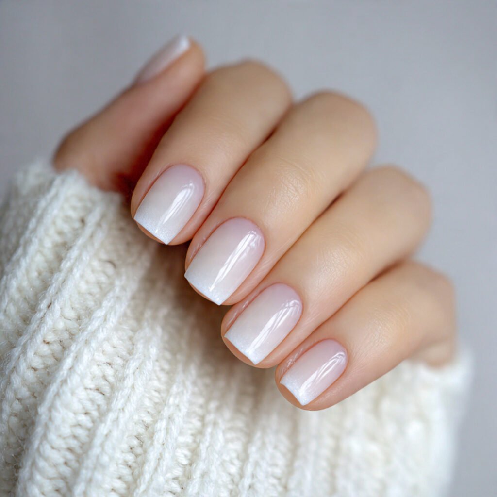 clean white tips attractive nails
