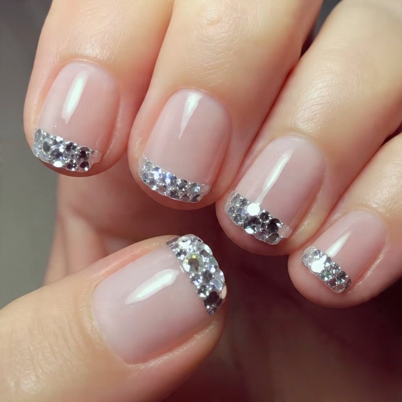 crystal disco accent nails 2 nails only