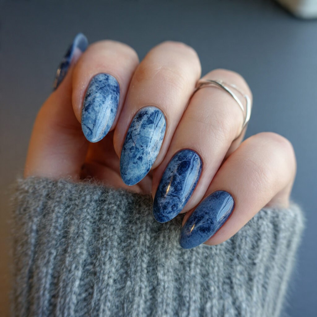 denim blue grunge washed slightly muted attractive