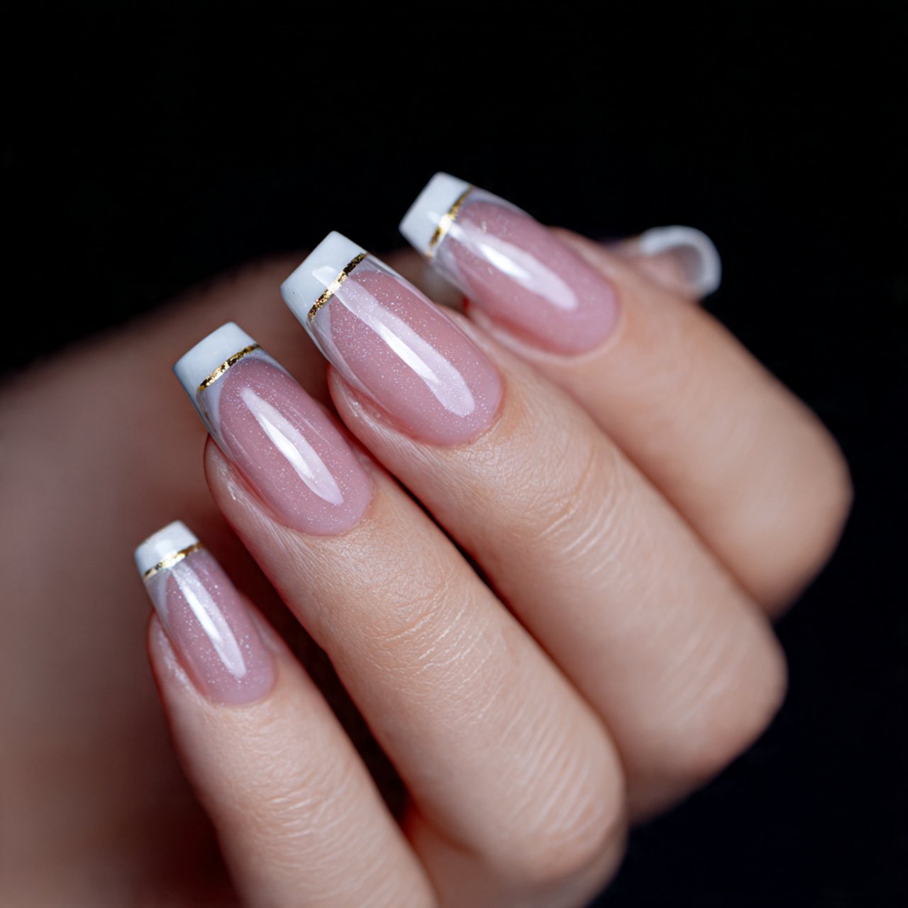 glass french clear tip illusion attractive nails