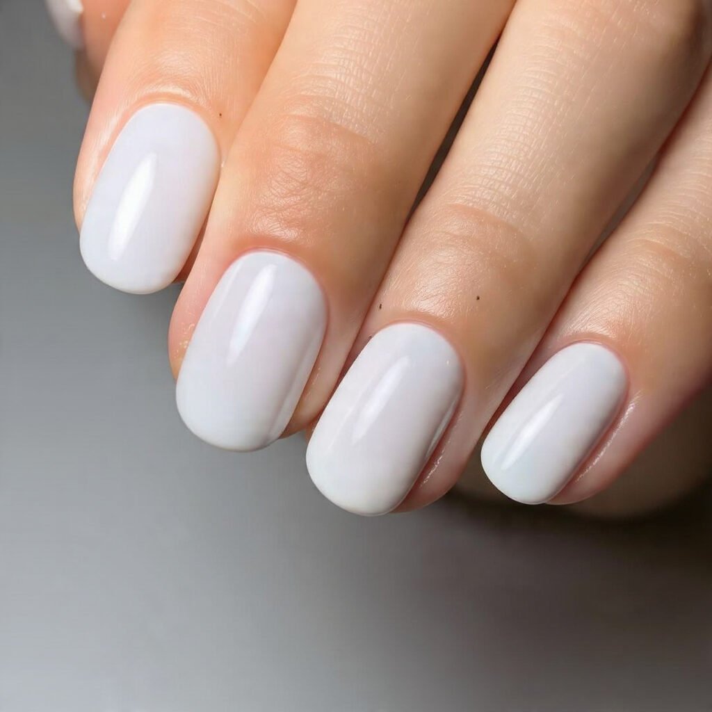 glazed pearl white the donut shine nails