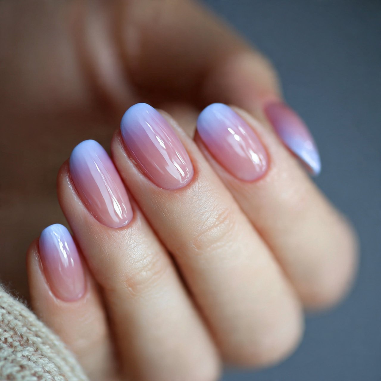 gradient french tips attractive nails