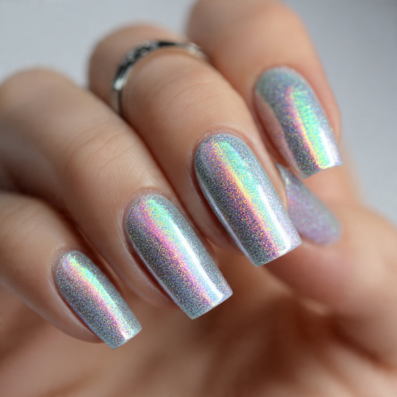 holographic topcoat over any base color attractive