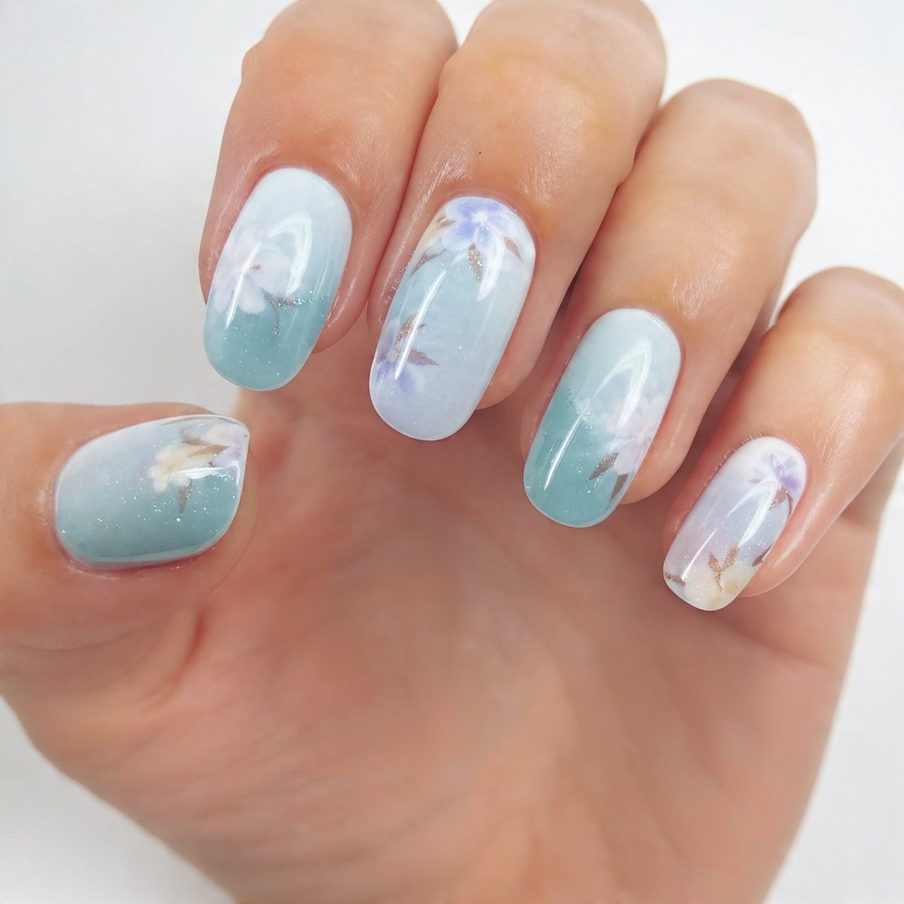 jelly coral spring dew shine attractive nails