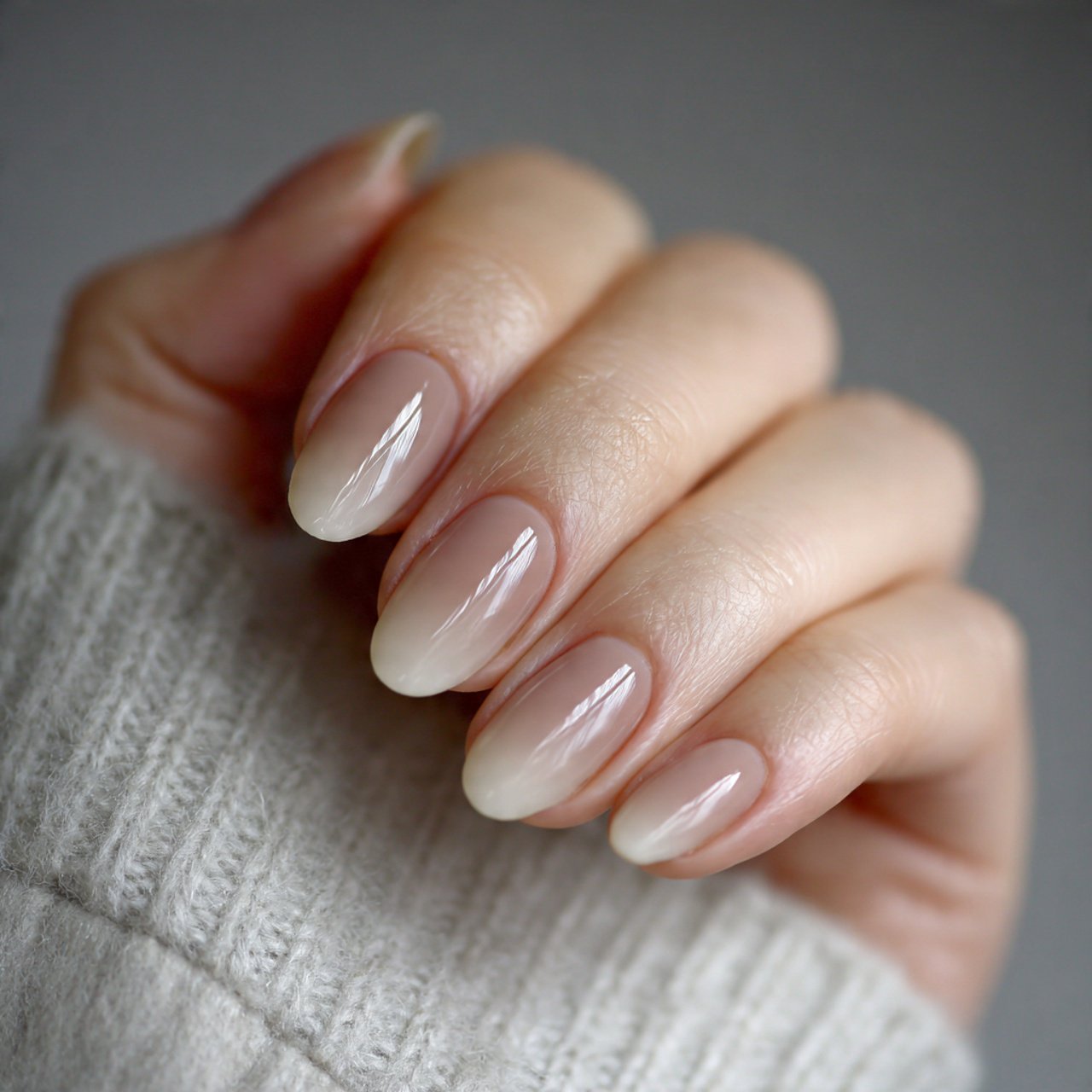 latte ombr soft gradient attractive nails