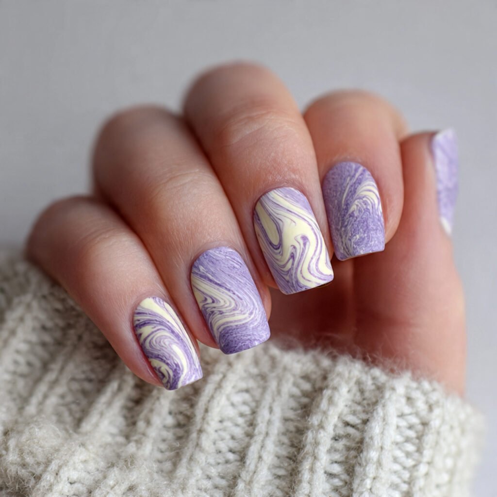 lavender cream swirls soft trendy wearable