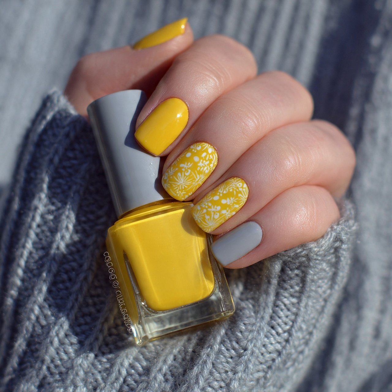 lemon drop accent dots attractive nails