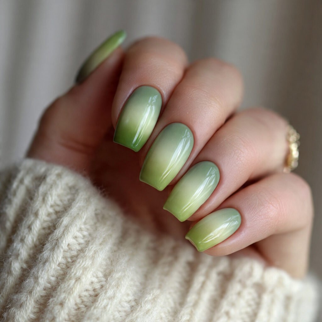 matcha latte gradient soft green ombr attractive n