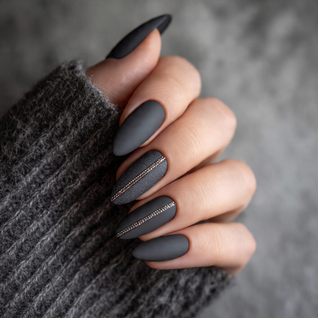 matte charcoal with glossy accent stripe nature lo