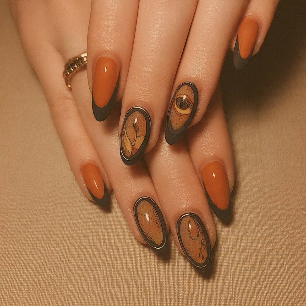 matte pink cat eye nails nature look nails