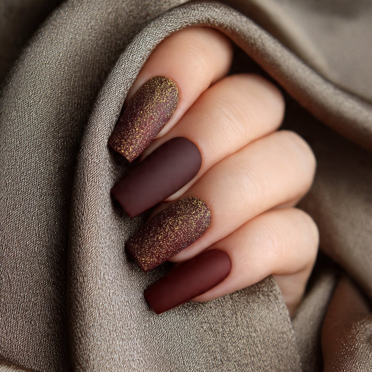 matte sand with glossy tips texture contrast attra