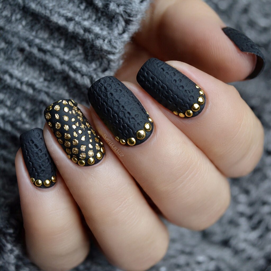 matte base glossy dots texture contrast