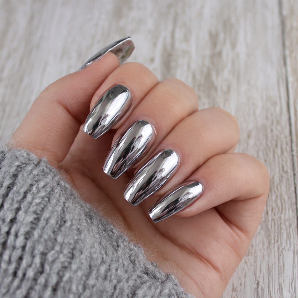 metallic silver chrome accents not full chrome att