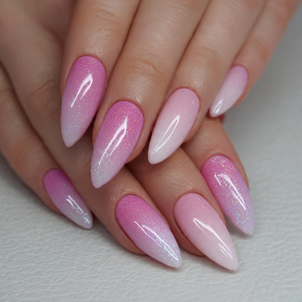 milky white gloss nails attractive nails