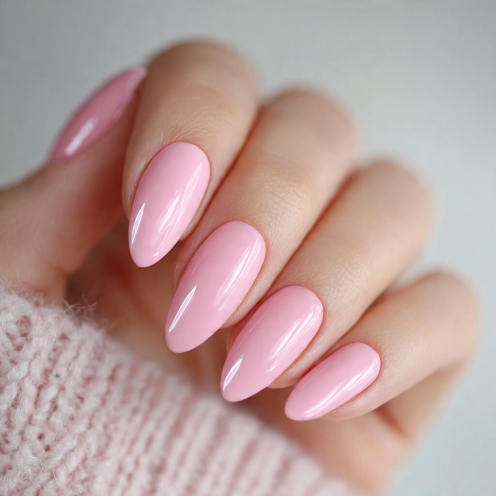 milky strawberry milk pink attractive nails