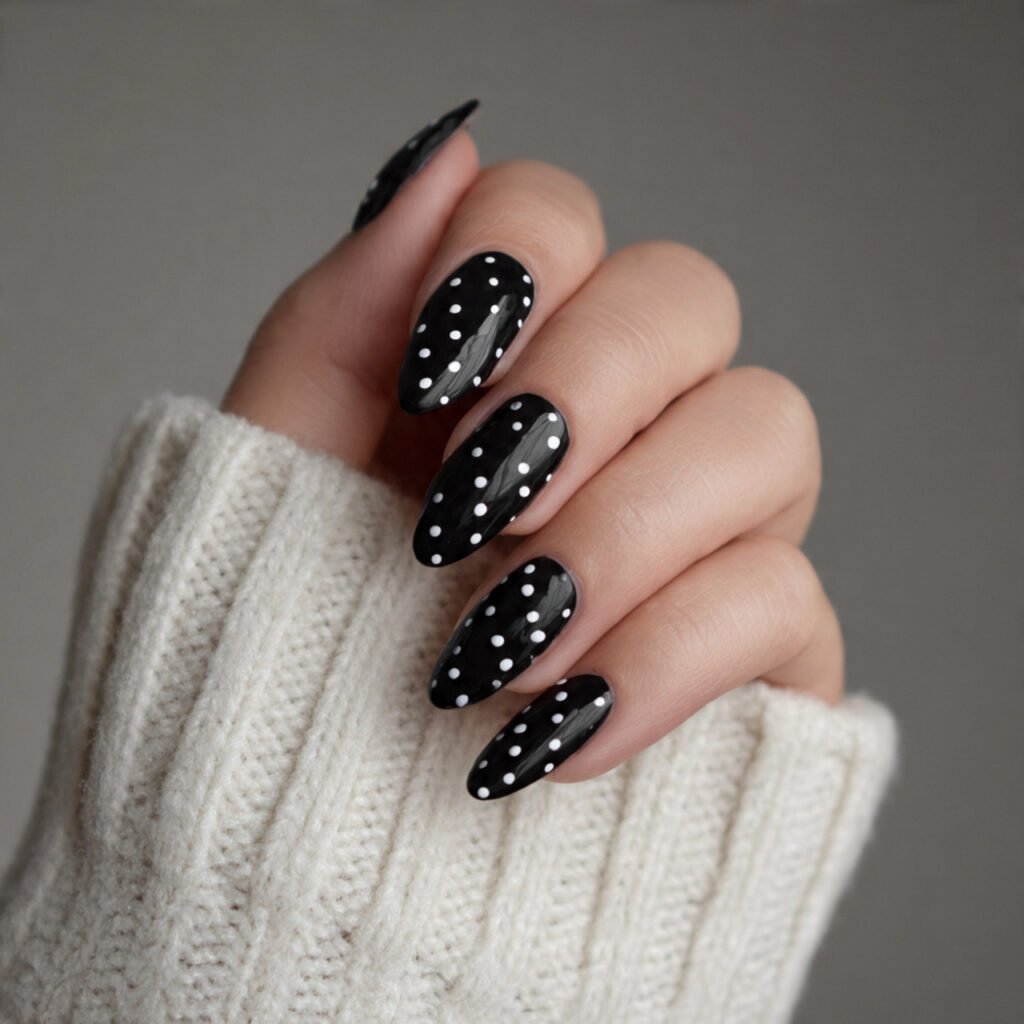 minimal polka dots one dot accent not