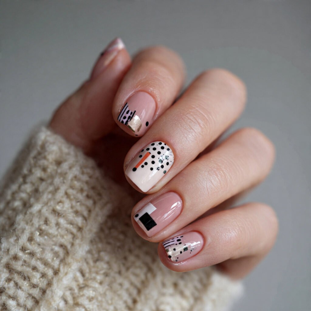 minimalist geometric nails attractive nails