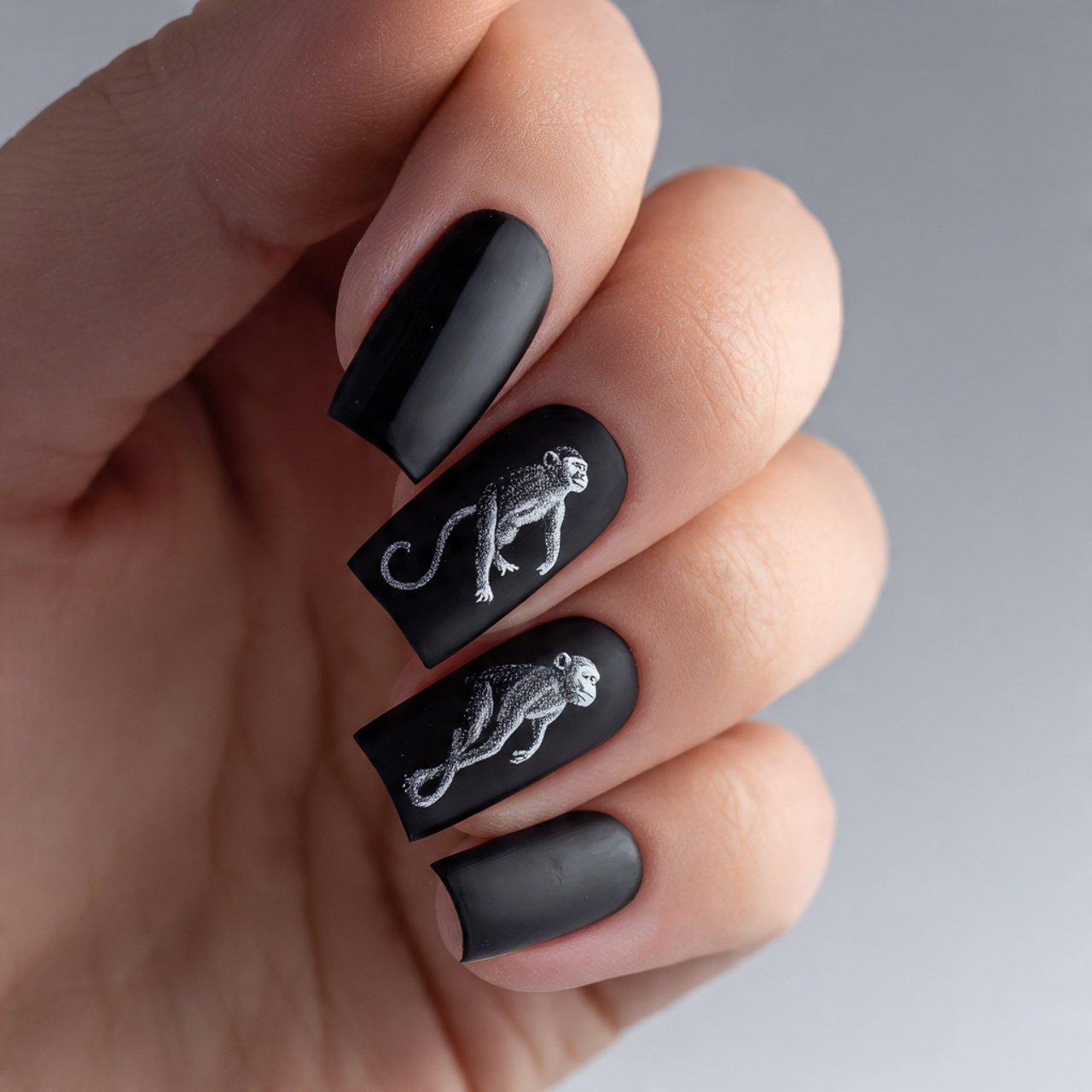 monkey silhouette minimal art chic not childish