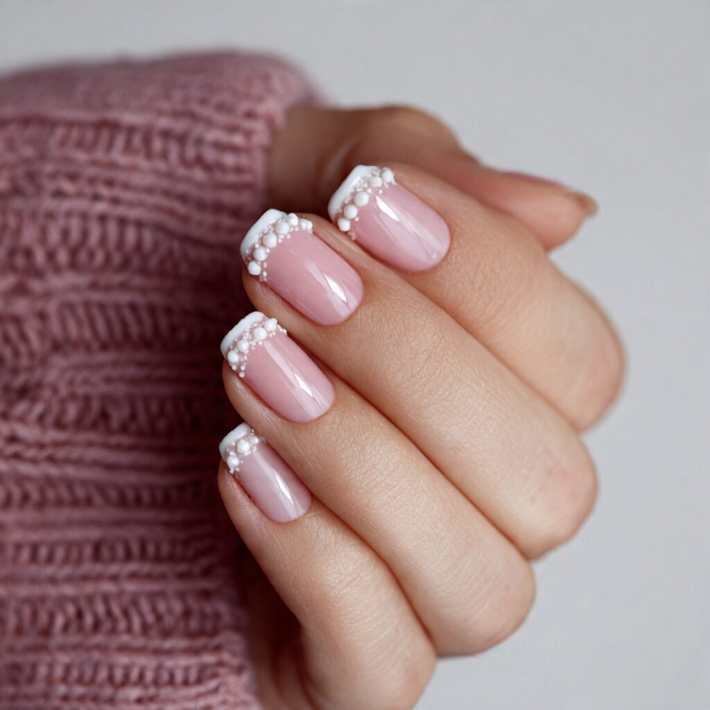 nails with white liner detail attractive nails