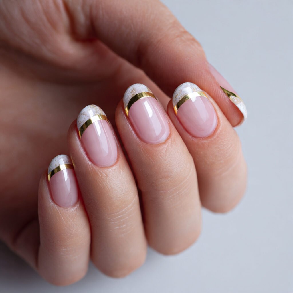 negative space cuticle half moon attractive nails