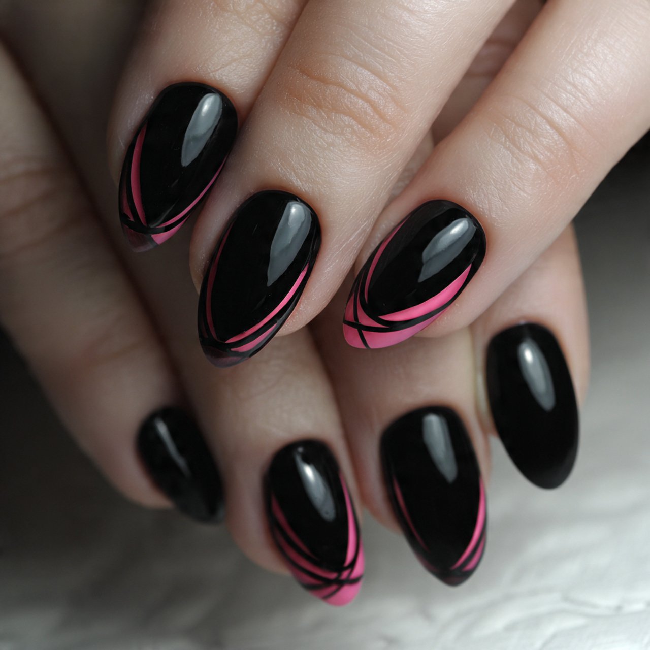 neon pink cat eye nails attractive nails