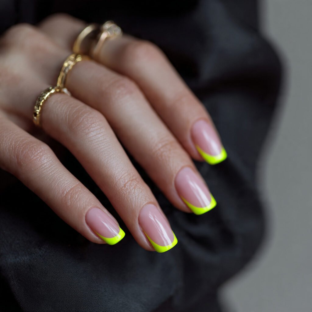 neon outline french statement but controlled attractive