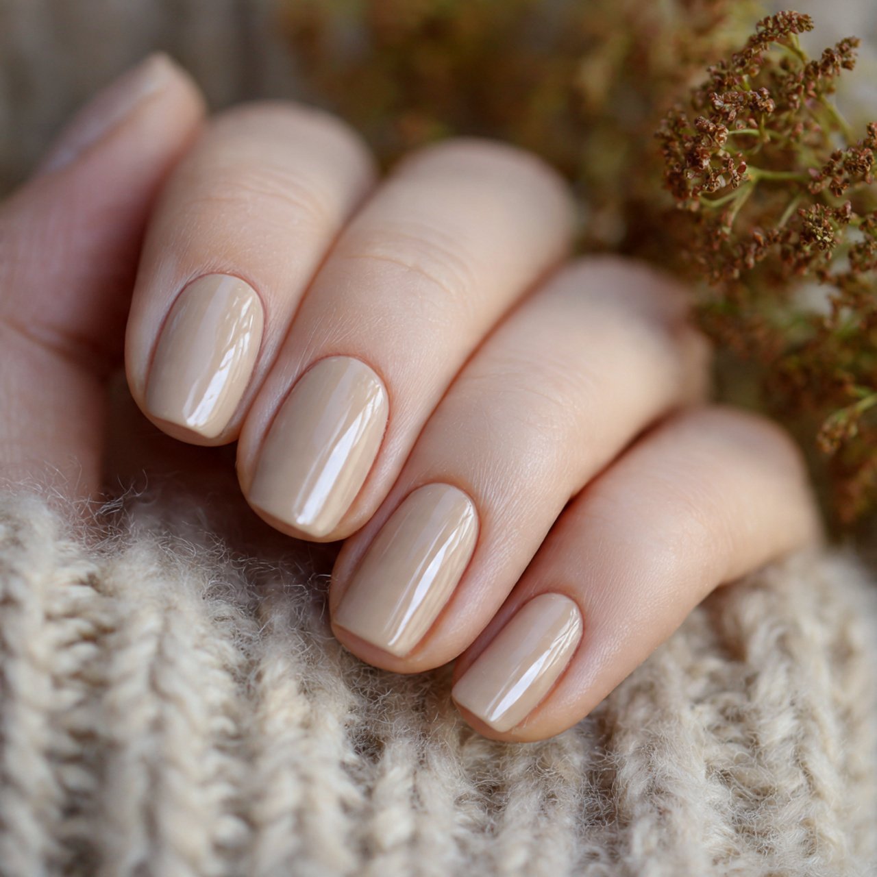 opaque beige cream true neutral nature looks nails