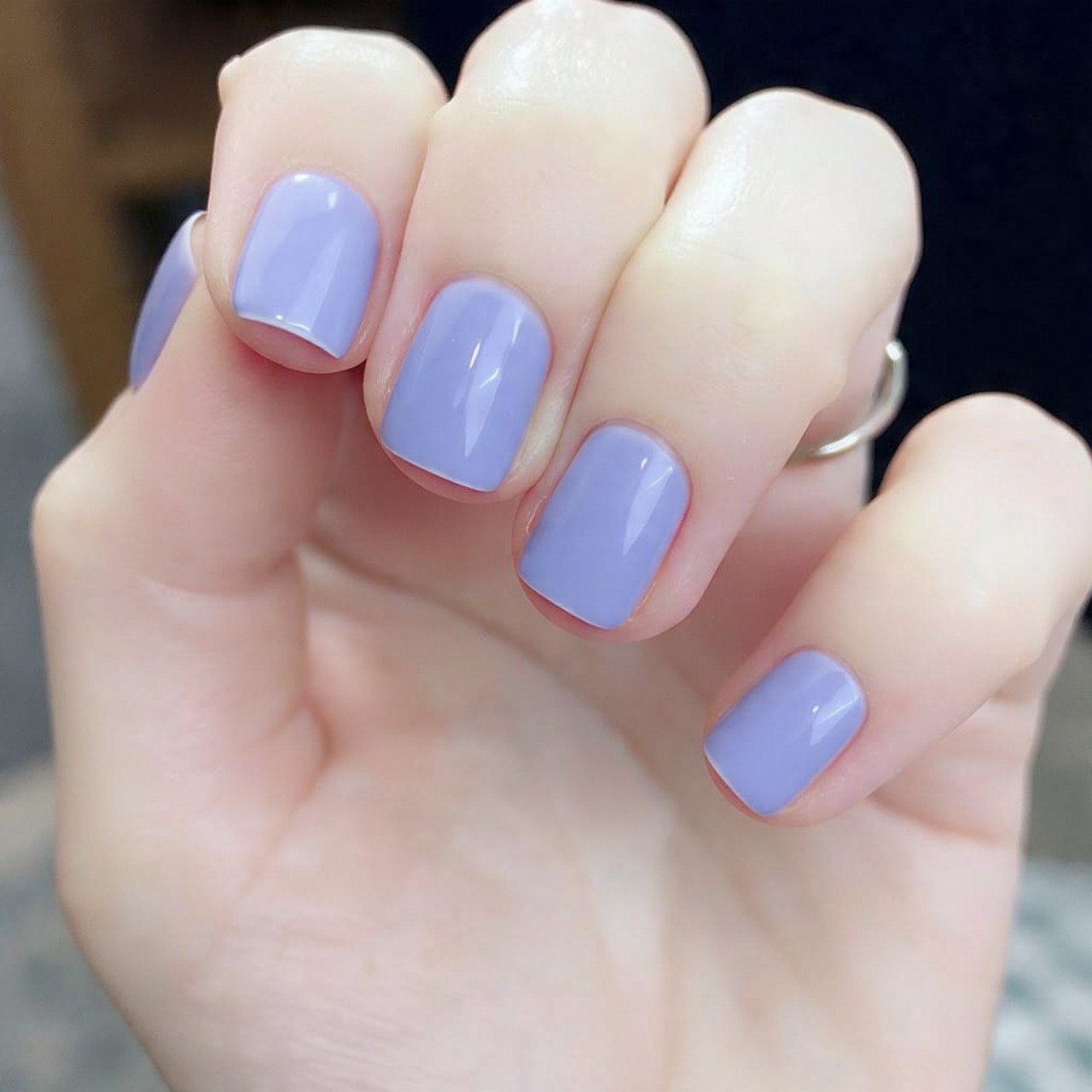 periwinkle soft lavender blue attractive nails