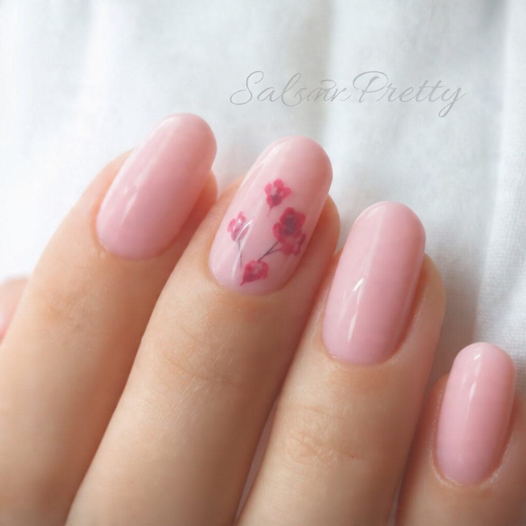 pink floral detail one accent salon pretty attractive