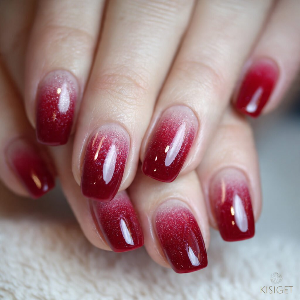 red ombre nails attractive nails