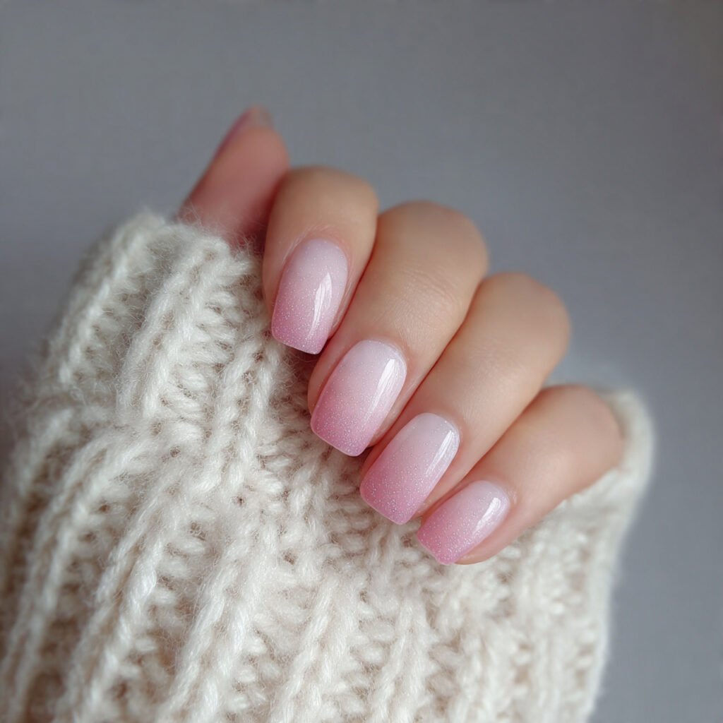 rose quartz ombre attractive nails