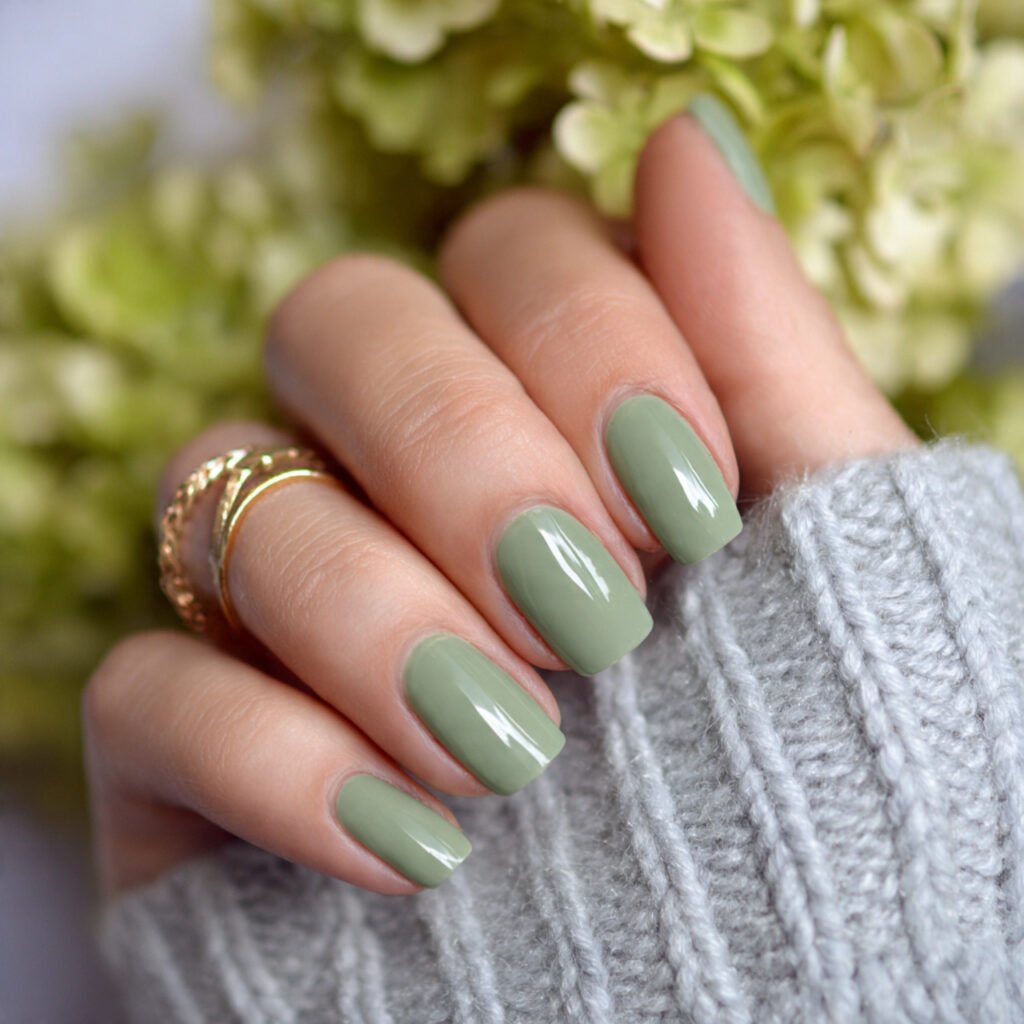 sage green minimal solid color maximum style