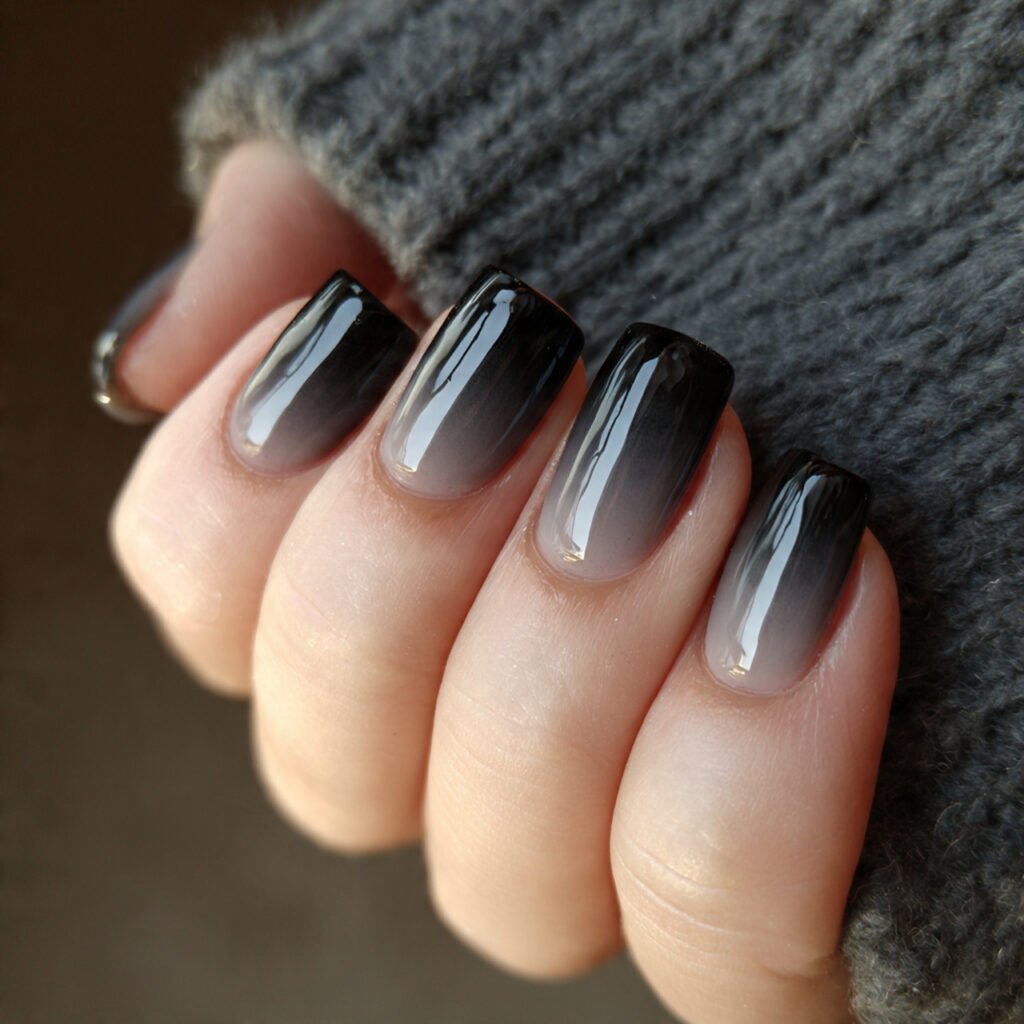 smoky black ombre soft fade super flattering