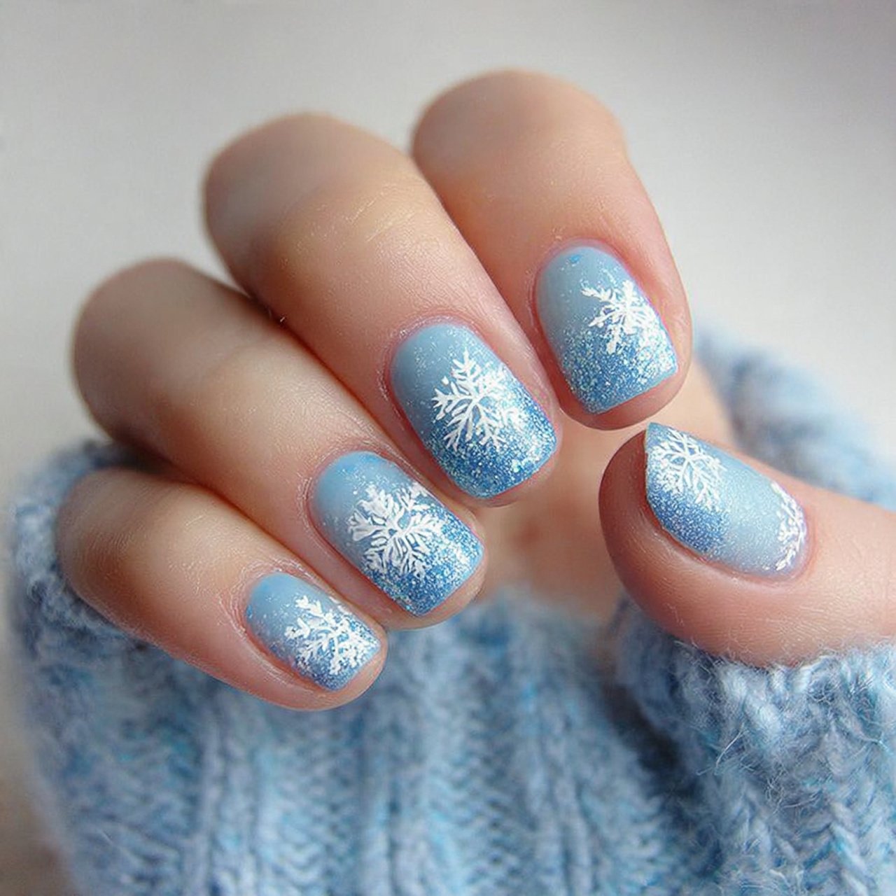snowflake nail art attractive looks nails