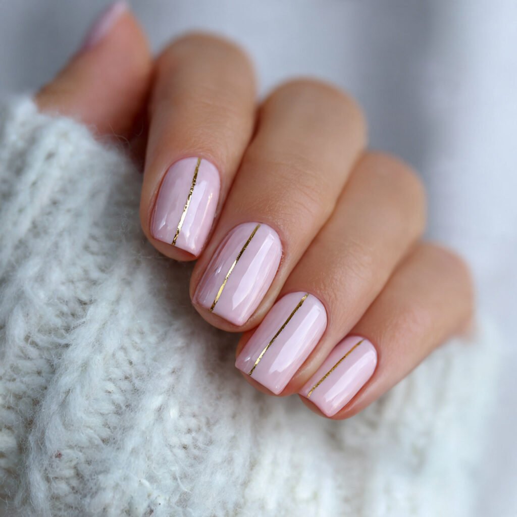 soft pastel pink with thin gold lines attractive n 1
