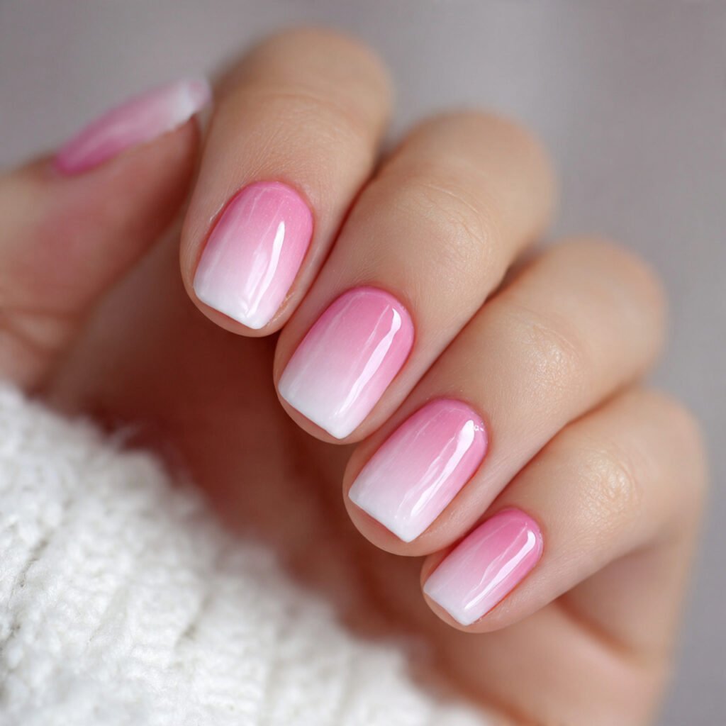 soft pink ombre nails attractive nails