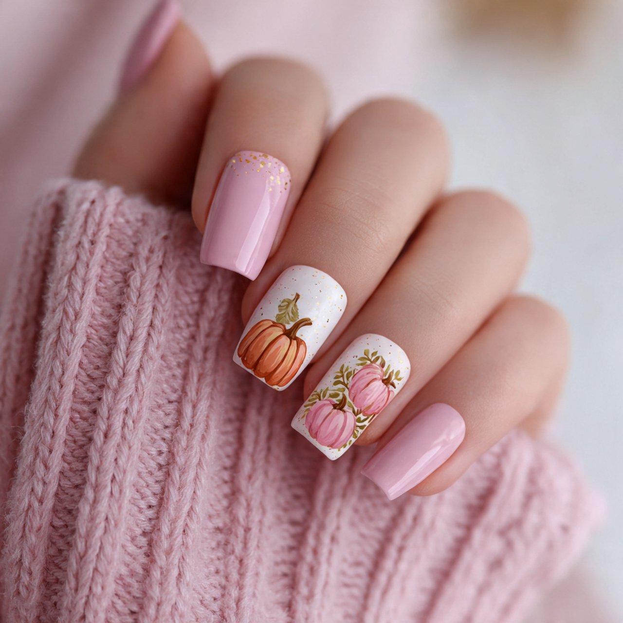 soft pink pumpkin patch accents attractive look na