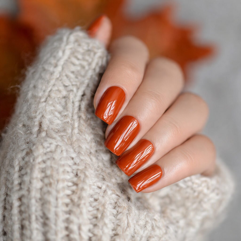 soft pumpkin spice nails attractive nails